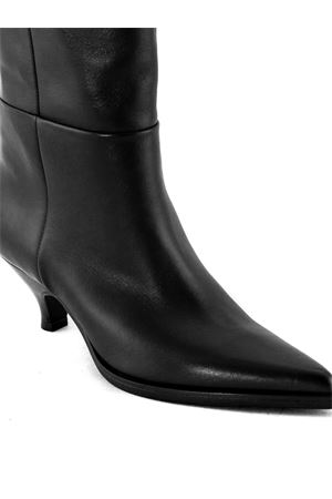 Black leather high boot ELENA IACHI | E4351NERO